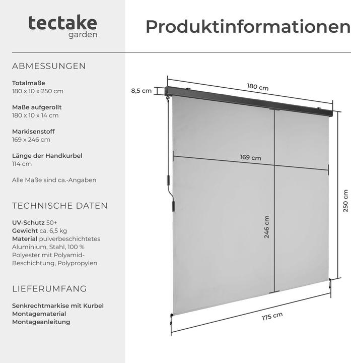 Produktbild tectake Eloise (1.80 m)
