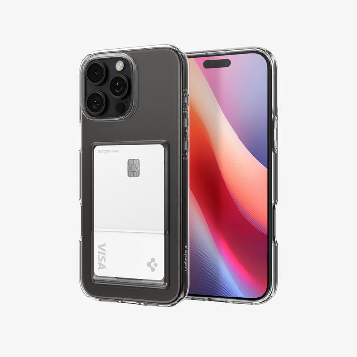 Actual product image Spigen Crystal Slot iPhone 16 Pro Case Crystal Clear (Apple iPhone 16 Pro)