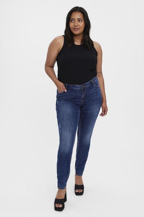 Image du produit Vero Moda VMSEVEN SHAPE UP MR SL LI316 EXC CURVE Jeans coupe slim (52)