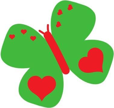 Produktbild Bügelbilder Bügelbild Love Natur Schmetterling