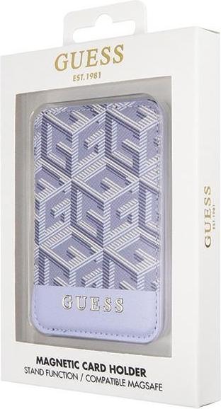 Produktbild Guess Wallet Card Slot GUWMSHGCFSEB MagSafe GCube stripe niebieski/blue