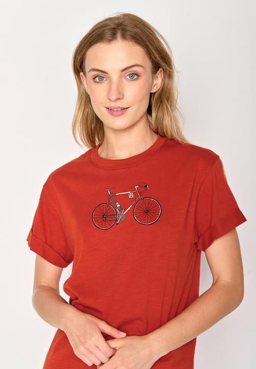 Actual product image Greenbomb Women's Bike Italy Stop T-Shirt (XL)