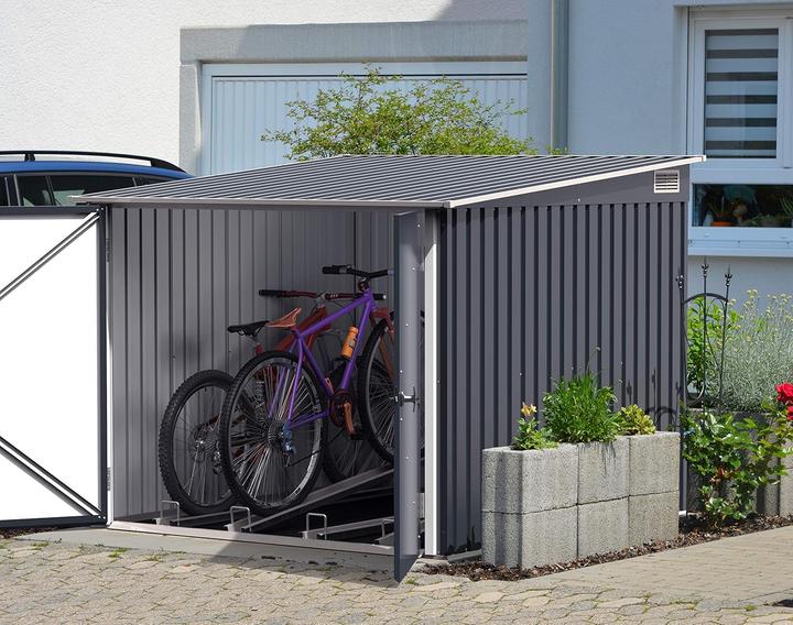 Actual product image Tepro Bicycle box, anthracite/white