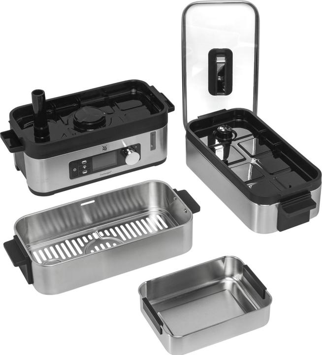 Produktbild WMF KÜCHENminis Dampfgarer Multicooker 2 Garräume mit Dämpfeinsatz, Warmhaltefunktion und Glasdeckel