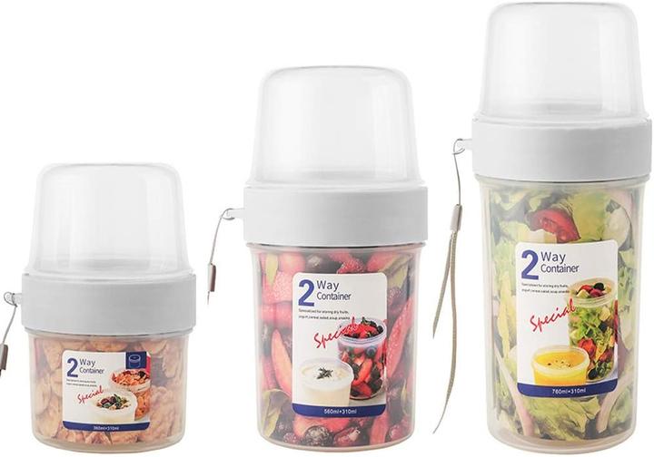 Produktbild Generic 3-teiliges To-Go Becher-Set für Joghurt & Salat