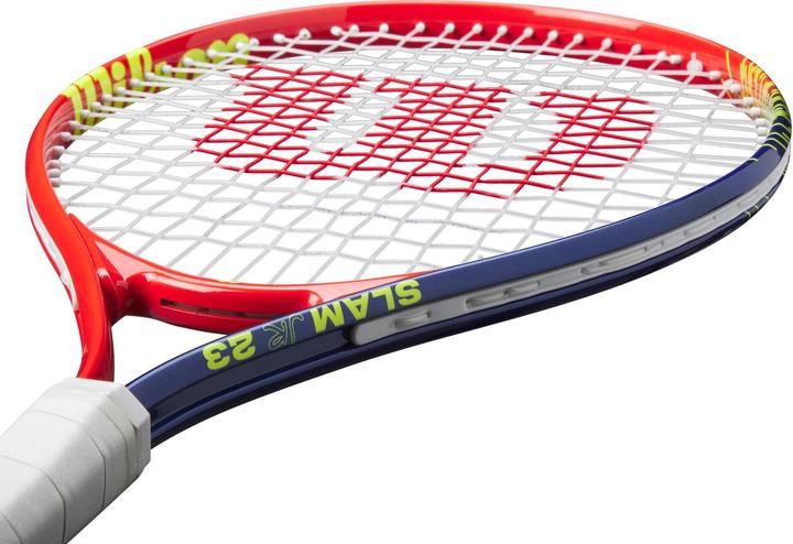 Actual product image Wilson Slam Junior 23 Boys Tennisschläger rot-gelb besaitet 205g L0 NEU (0, 200 g)