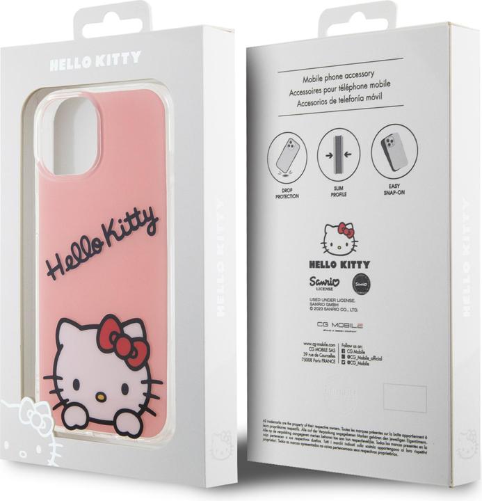 Image du produit Hello Kitty IML Daydreaming Logo Housse pour iPhone 15 - Rose (Apple iPhone 15)