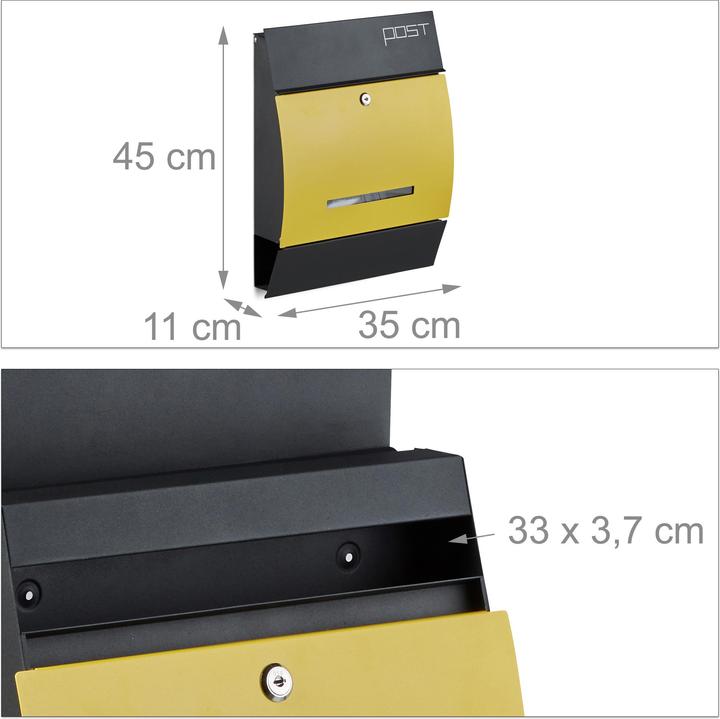 Actual product image Relaxdays Mailbox