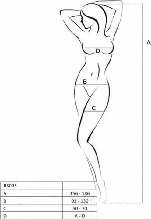 Actual product image Passion Bs095 Bodystocking Rojo Talla Unica (One size)