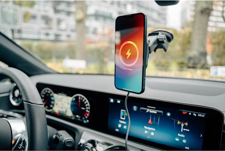 Actual product image Verbatim Charge'n'Drive Magnetic Wirel.Car Charger Qi2 RGB 31860