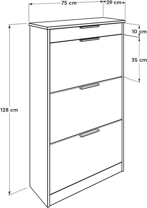 Produktbild Kalune Design Eloise (75 x 29 x 128 cm)