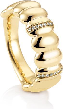 Breuning RING - BRILL. 0,07 Ct. H/si (62, 750/18 K Gold)