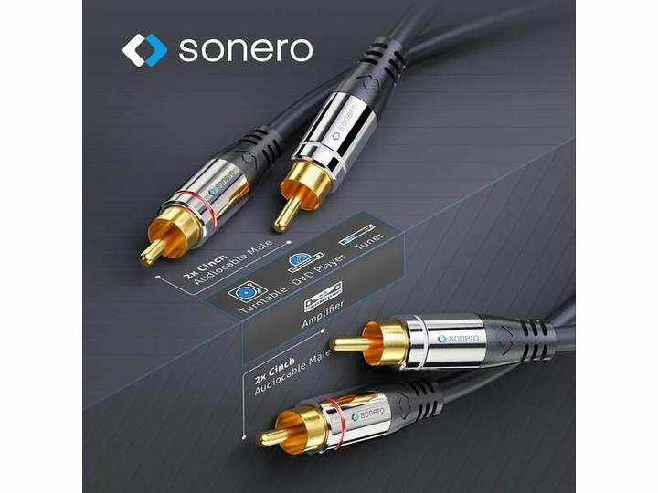 Produktbild Sonero Audio-Kabel Cinch - Cinch 7.5 m (7.50 m, Cinch)