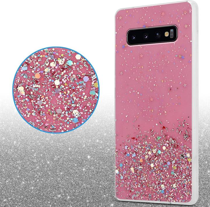 Image du produit Cadorabo Couverture TPU paillettes scintillantes (Samsung Galaxy S10)
