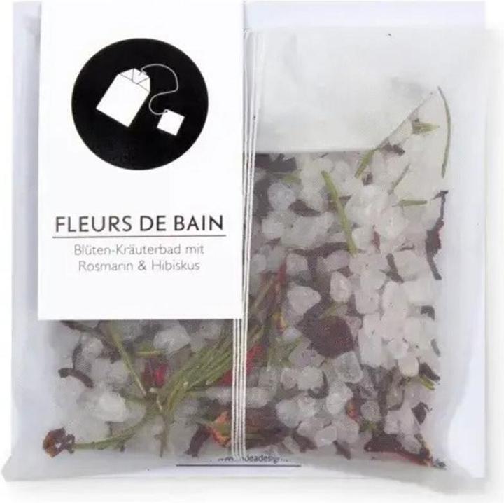 Actual product image Fidea Design Fleurs de Bain Rosemary & Hibiscus (Bath salts)