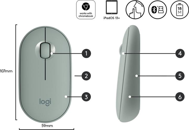 Produktbild Logitech Pebble M350 (Kabellos)