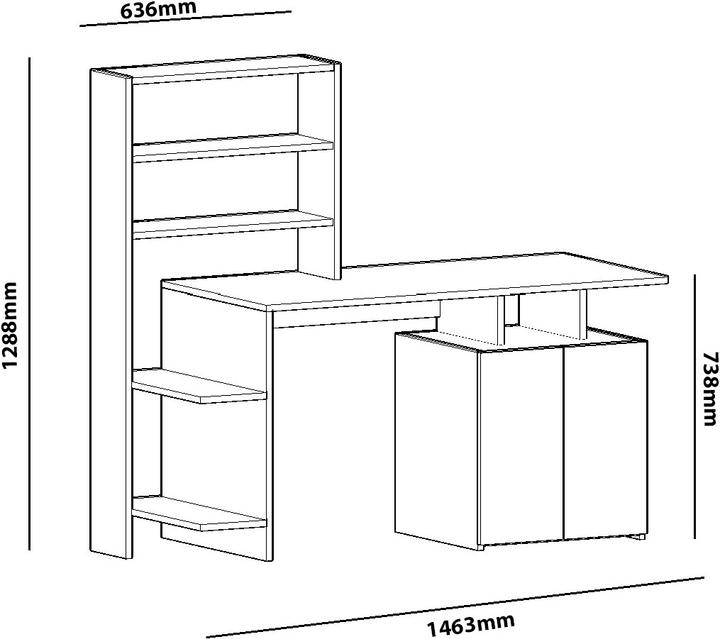 Actual product image Kalune Design Liv (146 x 74 x 60 cm)