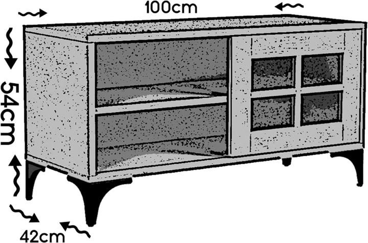 Actual product image Hanah Home Landon (100 x 54 x 42 cm)