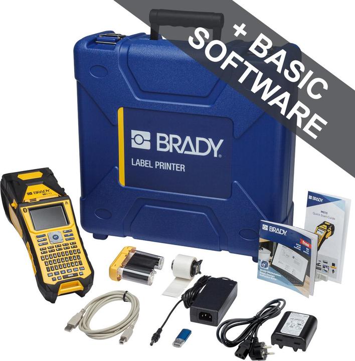 Immagine prodotto Brady M610-QWERTY-EU-BT, stampante mobile a trasferimento termico, tastiera QWERTY, connessione PC (300 dpi)