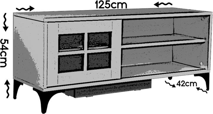 Actual product image Hanah Home Landon (125 x 54 x 42 cm)
