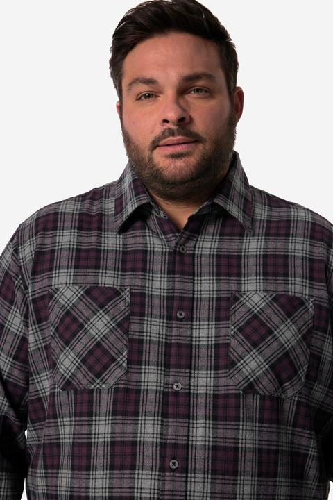 Produktbild Men+ Karo-Flanellhemd, Langarm, Kentkragen, Comfort Fit (4XL)