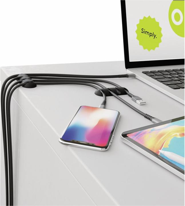 Actual product image Goobay Set of 2 Cable Management 4-Slots
