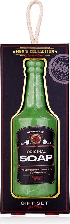 Actual product image Accentra Soap for men in a beer bottle look