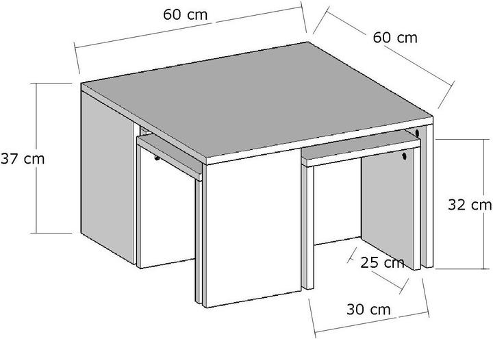 Immagine prodotto Hanah Home Alonzo (60 x 60 x 37 cm)