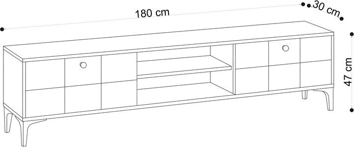 Image du produit Kalune Design Solea (180 x 30 x 47 cm)