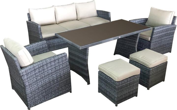 Produktbild Jet-Line Gartenmöbel Loungemoebel Havanna grau Lounge