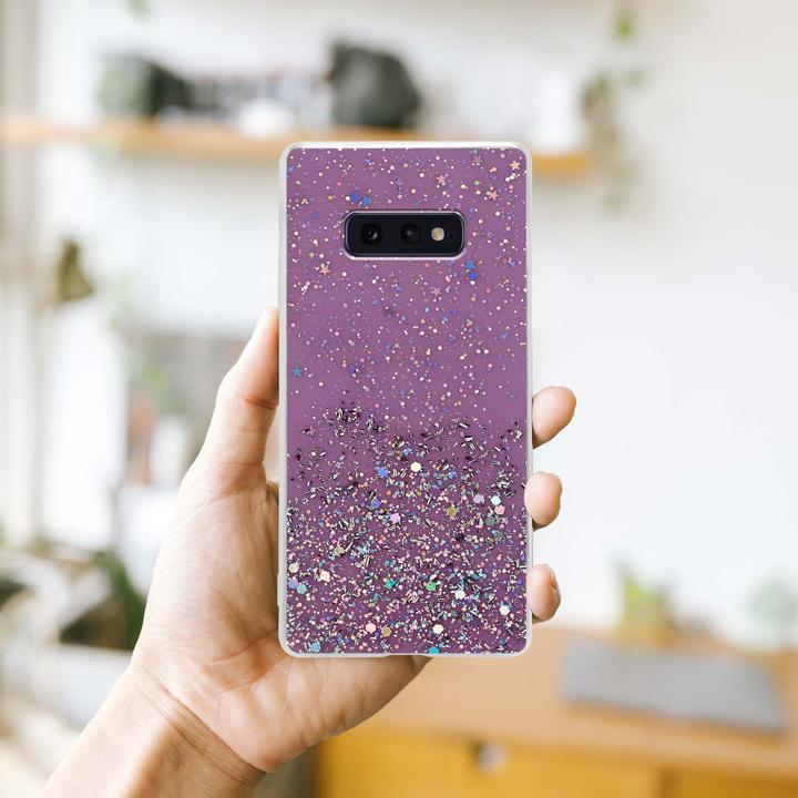 Image du produit Cadorabo Couverture TPU paillettes scintillantes (Samsung Galaxy S10e)