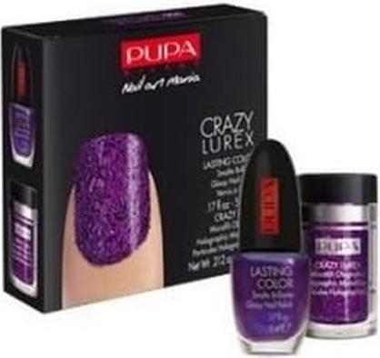 Produktbild Pupa Milano Nail Art Kit Crazy Lurex Tone Purple (Lila)
