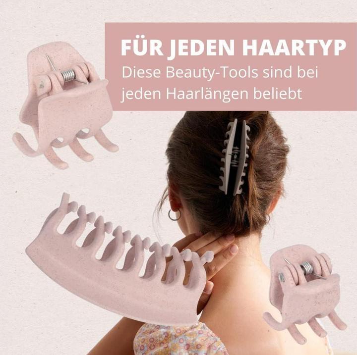 Produktbild Parsa Beauty PARSA Nature Love Haarklammer, rosa Klein, 6 Stk., aus Weizenstroh (6 Stk.)