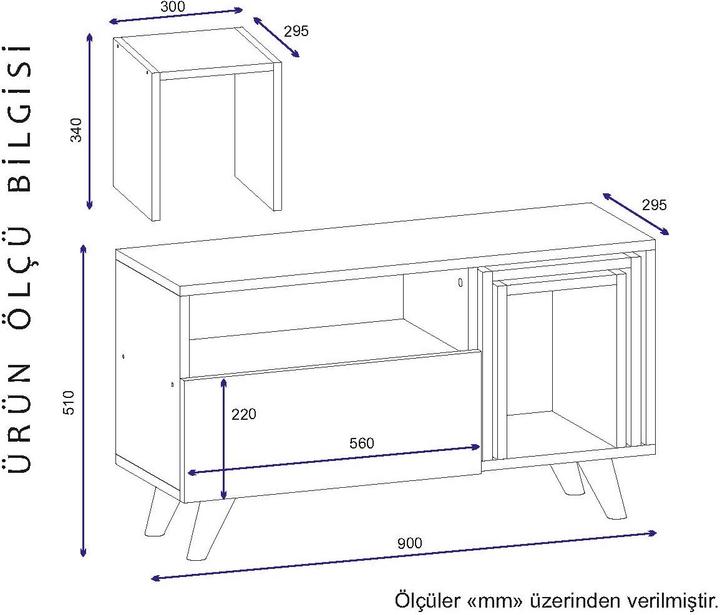 Actual product image Kalune Design Jakob (90 x 29.5 x 51 cm)