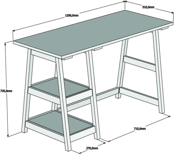 Actual product image Hanah Home Kenji (120 x 73.5 x 51 cm)