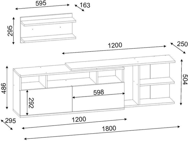 Produktbild Kalune Design Solila (180 x 50.4 x 30 cm)
