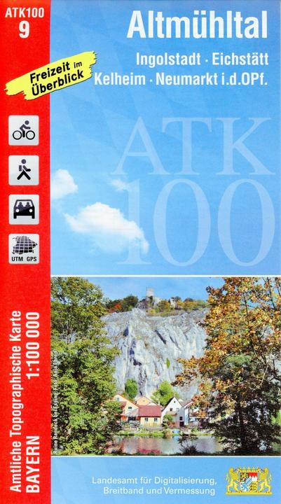Produktbild ATK100-9 Altmühltal (Amtliche Topographische Karte 1:100000)
