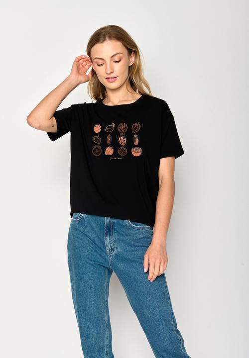 Actual product image Greenbomb Women's Bike Strawberry Feel T-Shirt (XL)