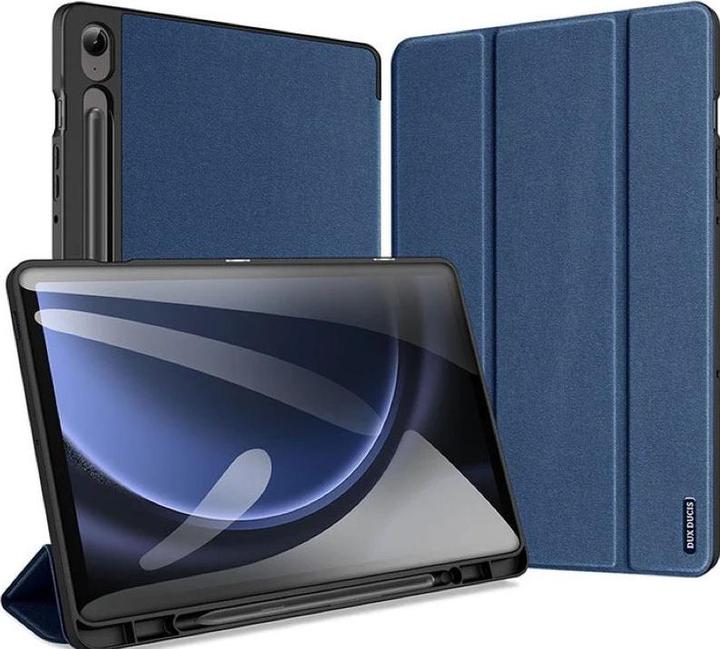 Actual product image Samsung Galaxy Tab S10 FE Plus - Ducis Domo Series, aufstellbares Flip-Etui, Blau (Samsung Galaxy Tab S10 FE+)