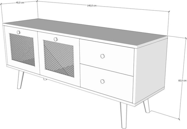 Immagine prodotto Skye Decor Thaddeus (140 x 60 x 40 cm)