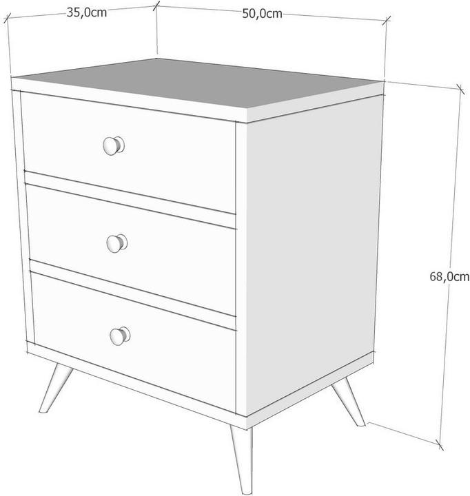 Image du produit Skye Decor Adrien (50 x 68 x 35 cm)