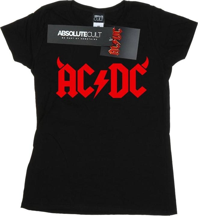 AC/DC Horns Logo TShirt aus Baumwolle (L)