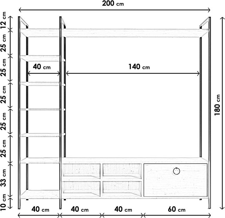 Actual product image Kalune Design Jolene (180 x 180 x 40 cm)