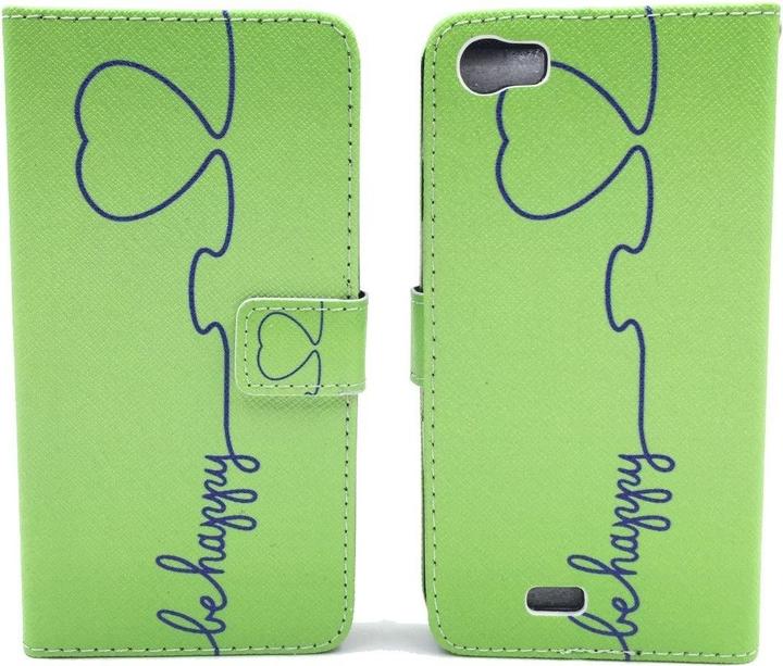 Actual product image König Design Protective Case for Wiko Lenny Be Happy Green Bag Cover Case + 1 Armour Protection Glass New (Lenny)