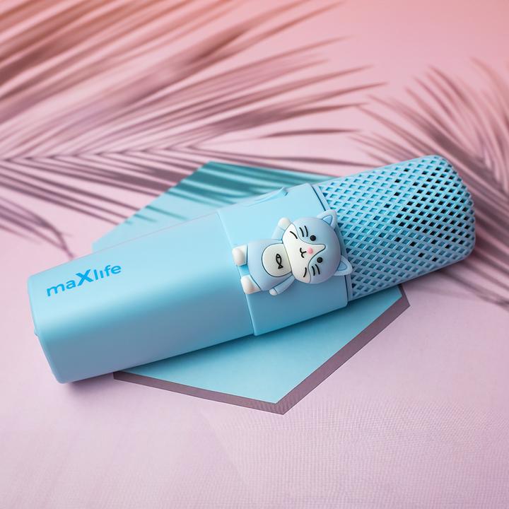 Actual product image Maxlife Bluetooth microphone with speaker Animal MXBM-500 blue