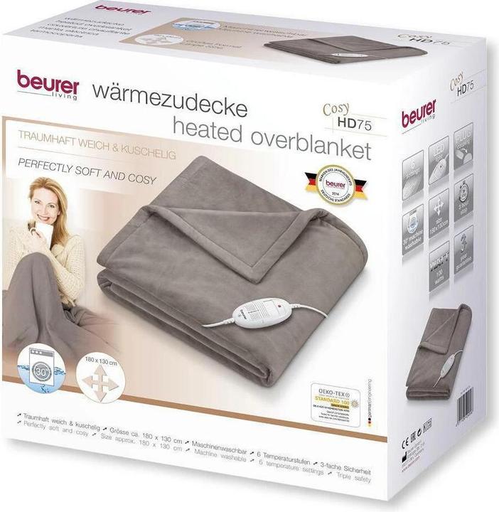 Actual product image Beurer HD 75 Cosy Taupe (130 x 180 cm)