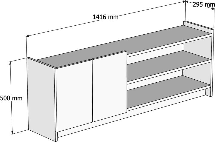 Actual product image Hanah Home Rio (141.5 x 29.5 x 50 cm)