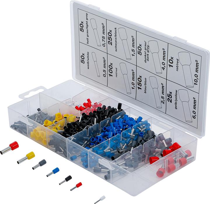 BGS Assortiment d'embouts de câble | isolés | 685 pcs.