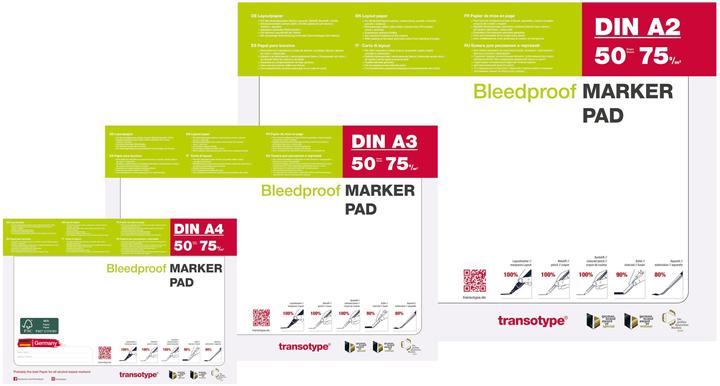 Actual product image Copic Marker pad DIN A3, 70 gsm, 50 sheets incl. colour chart and storyboard template, chlorine-free