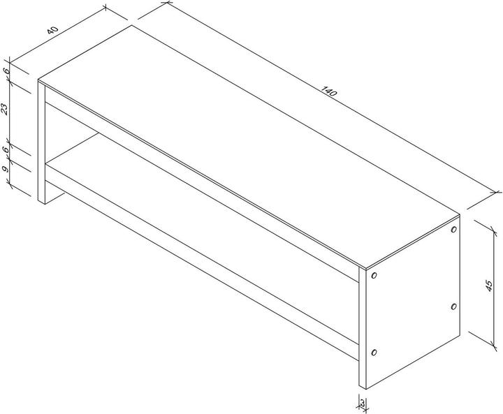 Actual product image Skye Decor Ezra (140 x 45 x 40 cm)